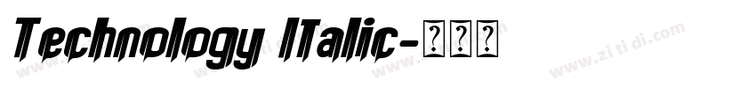 Technology Italic字体转换